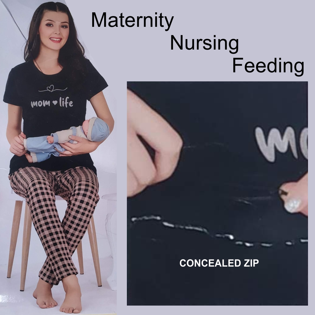 Maternity Feeding Top Pyjama, Buy Online, Cozy Cotton