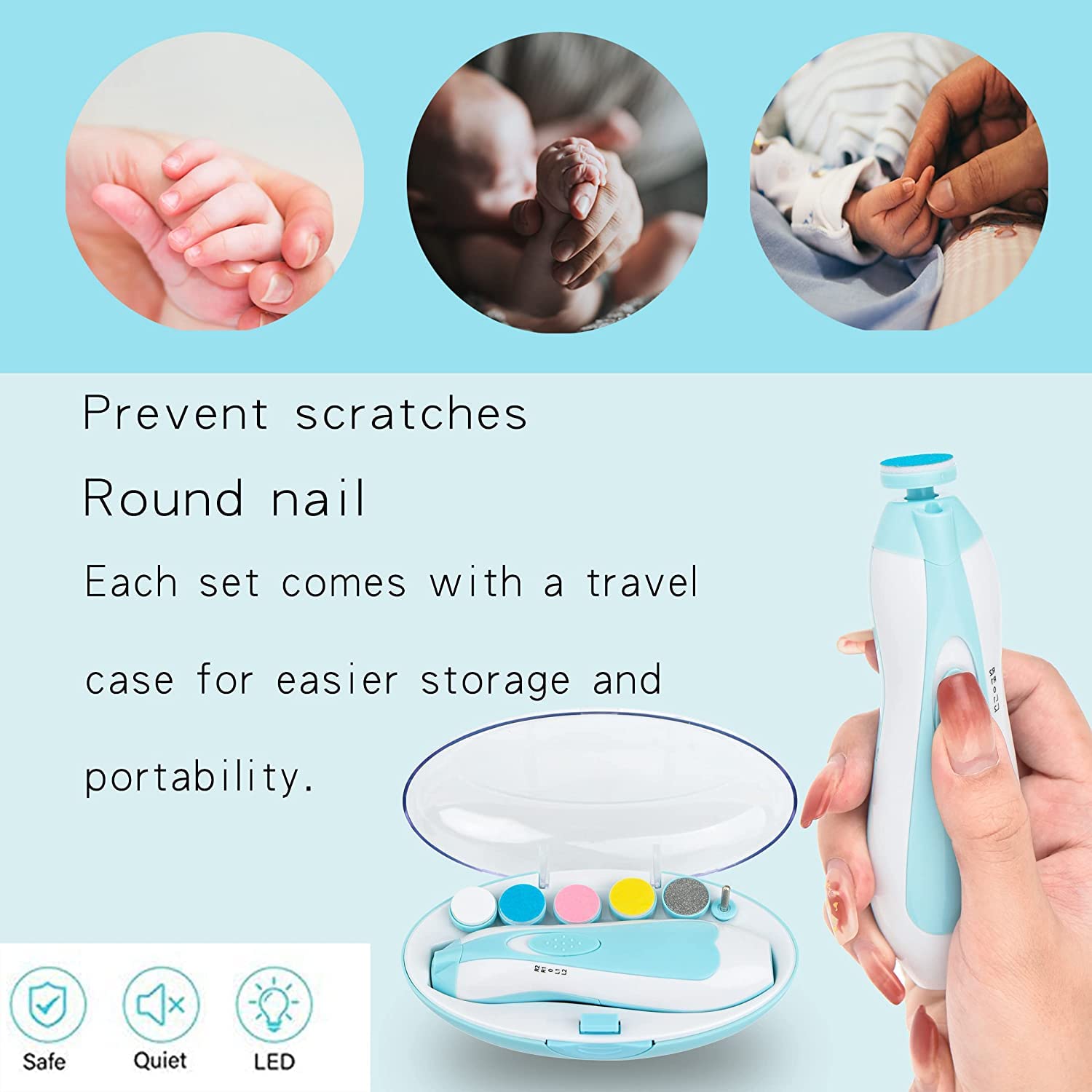 Multifunctional Electric Nail Trimmer Set For Babies / Adult Nail File  Clipper - ThePettahKade.lk | Online Shopping in Sri Lanka