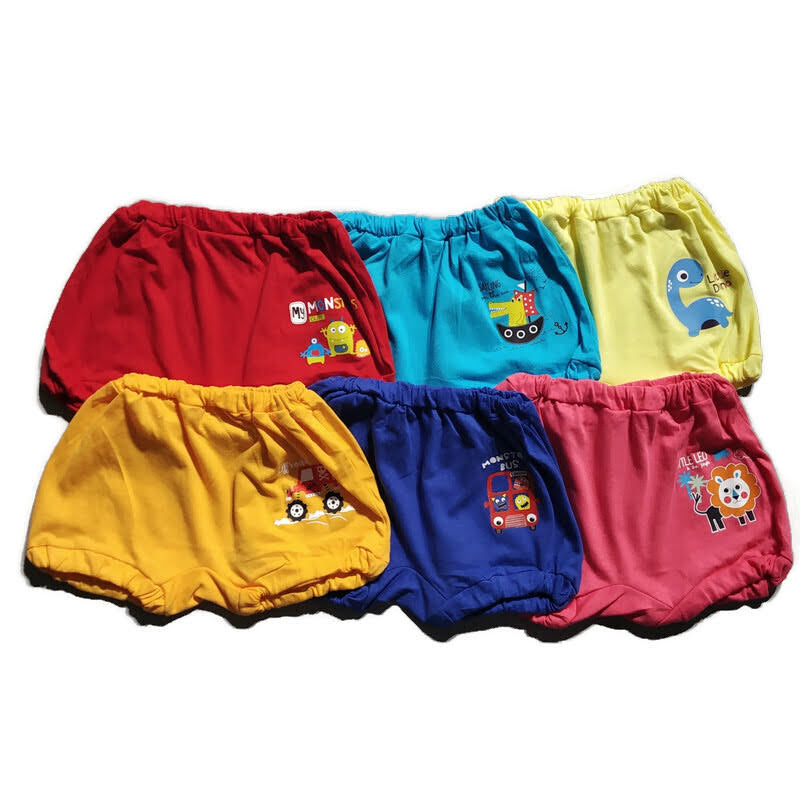 6 Pack Baby Girls Underwear Cotton Breathable Briefs Comfort Kids