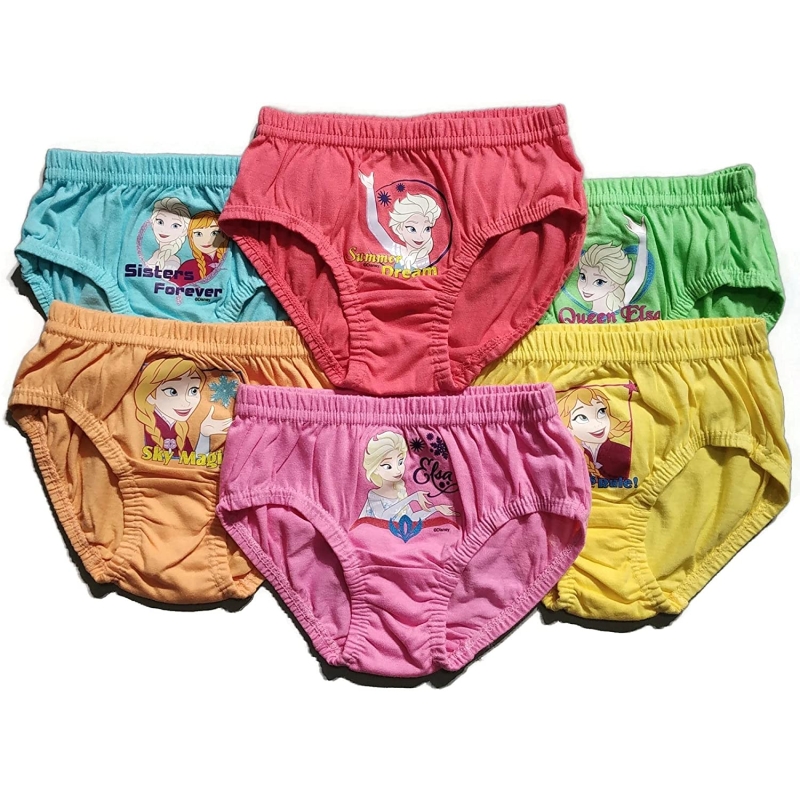Disney's Frozen Girls 3 Pack Panties Briefs Underwear Underwear Sizes 4 & 6  NWT